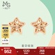 周生生七夕禮物  18K玫瑰金耳釘 薄荷系列星星 92798E定價(jià)