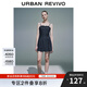 UR2025夏季新款女裝時(shí)尚修身顯瘦吊帶牛仔連衣裙UYY850114 靛藍 M