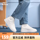 鴻星爾克板鞋男秋季透氣厚底輕質舒適軟底百搭小白鞋運動滑板鞋|玩酷2.0