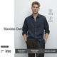Massimo Dutti秋季新品2025男裝 職場(chǎng)高智感修身版透氣亞麻長(cháng)袖襯衫 00179725 海軍藍 海軍藍 S (CN 175/92A)