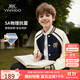 英氏（YEEHOO）男童外套兒童棒球服中大童裝學(xué)院休閑百搭時(shí)尚秋裝 藍色 140
