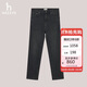 哈吉斯（HAZZYS）男裝抓絨內里水洗牛仔褲ATDZP0BDP63 黑色BK 180/86A36
