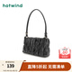 熱風(fēng)（Hotwind）女包秋季女士時(shí)尚方形優(yōu)雅單肩包通勤逛街小方包潮 01黑色 F