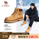 駱駝（CAMEL）【王俊凱同款】馬丁靴男秋冬2025新款大黃靴女戶(hù)外工裝靴登山鞋子 GE122W7757T 金黃色（男款） 42