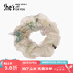 She's茜子發(fā)飾蝶花斜影蝴蝶歐根紗網(wǎng)紗馬尾發(fā)圈女士皮筋七夕禮物送女友