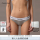 Calvin Klein內(nèi)衣【明星同款摩登引力帶】女士ck提花比基尼三角內(nèi)褲女F3787AD 020-椰青灰 1條 M