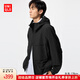 優(yōu)衣庫【超品好價(jià)】男裝/男女同款防風(fēng)連帽外套/夾克戶(hù)外休閑478231 09 黑色 XL /180/108B