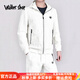 Walker Shop衛衣運動(dòng)套裝男帥氣白色連帽休閑套裝設計感高街衣服時(shí)尚秋季男裝 白色 XL 125-140斤