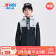 特步（XTEP）童裝連帽兒童外套戶(hù)外防風(fēng)沖鋒百搭長(cháng)袖上衣 濁普灰 170