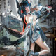 智宙公孫離cos服動(dòng)漫王者榮耀離恨煙無(wú)雙限定皮膚cosplay角色扮 服裝全套+袖套+配飾+隨機項鏈 S