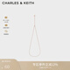 CHARLES&KEITH可調節12生肖DIY定制項鏈生日禮物CK5-22120315 Rose Gold玫瑰金色