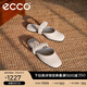 愛步（ECCO）穆勒鞋女 夏季時尚百搭羊皮包頭涼拖鞋女 安妮方頭208573 石灰色20857301378 36