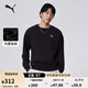 彪馬（PUMA）加絨保暖針織衛衣套頭衫男女新款秋季圓領(lǐng)運動(dòng)上衣632292 黑色-01 XS (165/88A)