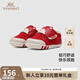 英氏 YEEHOO【商場(chǎng)同款】?jì)和p便兒童休閑鞋抗菌寶寶學(xué)步鞋防滑鞋子 草莓紅學(xué)步鞋 適合10個(gè)月-3周歲 22 碼 建議腳長(cháng)12.5-13.5cm