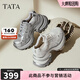 他她（TATA）女鞋網(wǎng)面鞋子秋季新款時(shí)尚休閑鞋百搭增高老爹鞋CZX02CM5 灰/銀 37