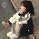 OTST春季簡(jiǎn)約拼接撞色棒球服女韓版寬松2025秋季情侶國潮牌夾克外套女 圖片色 M 95-110斤