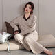 熙泊品睡衣女2025新款秋冬季雙面德絨保暖長(cháng)袖家居服套裝薄絨舒適可外穿 2565 M
