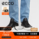 愛(ài)步（ECCO）【60周年款】系帶簡(jiǎn)約牛皮休閑板鞋男 柔酷582404 黑色42