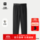 海瀾之家（HLA）休閑褲25新款三體·英文LOGO系列褲子男秋季 黑色4J 34 175/88A 推薦143~150斤