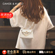 CAHOE KULLO官方凱莉包包女款輕奢2025新款品牌女士斜挎手提包七夕情人節(jié)禮物 米白-CK女包送女朋友老婆閨蜜生日情人節(jié)禮物