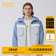 卡賓男裝工裝拼接棉衣外套春季款寬松棉服保暖時(shí)尚街頭H 藍(lán)灰色27 XL /180/52