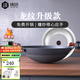 鑄味（Jill May）老式雙耳炒菜鍋家用不粘鍋圓底炒鍋真不銹大鐵鍋無涂層煤氣灶專用 加深加厚龍紋款圓底（帶蓋） 40cm