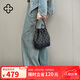 CASSILE卡思樂水桶包女通勤復(fù)古老花大容量輕奢手提斜挎包生日七夕禮物