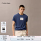 Calvin KleinJeans25春夏男士簡約ck鏤空字母膠印純棉針織短袖T恤4RB842G