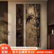 喜進(jìn)門新中式入戶門玄關(guān)裝飾畫竹子走廊過道掛畫宋代美學(xué)茶室高級感壁畫 A款-見山 20*120/40*120cm 格調(diào)黑色 高清藝術(shù)微噴【優(yōu)質(zhì)油畫布+光油效果】