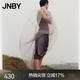 JNBY/江南布衣春夏半身裙休閑風(fēng)琴排褶浪漫多層輕盈網(wǎng)紗A型5O6D14530 261/灰卡其 M