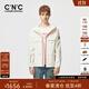 C'N'C【奢侈品衣服】CNC25早春新款戶(hù)外運動(dòng)休閑連帽夾克沖鋒衣外套男 米白 48 /S/(170/88A)