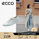 愛(ài)步（ECCO）板鞋女 時(shí)尚潮流百搭簡(jiǎn)約經(jīng)典平底鞋日常休閑板鞋女 柔酷430003 白色43000301007 37 （偏小，建議選大一碼）