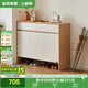 全友家居現(xiàn)代簡(jiǎn)約鞋柜門口入戶柜家用多層鞋子收納儲(chǔ)物置物柜一體靠墻