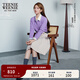 Teenie Weenie【趙露思同款】小熊女裝半身裙2025年秋季新款百褶裙 卡其色 S