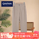 恰凡（QIAFAN）中年媽媽褲子2024新款春秋洋氣小個子中老年女褲夏季薄款直筒大碼 咖色 XL 建議85-105斤