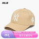 MLB帽子男女刺繡硬頂棒球帽運動四季遮陽帽3ACP8501N-50BGS-F