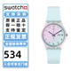 斯沃琪（Swatch）瑞士手表原創(chuàng)系列無盡天藍(lán)日歷新年禮物男女時(shí)尚石英表情人節(jié)禮物 無盡天藍(lán)  GE713