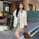2025新款白鴨絨加肥加大碼羽絨服女孕婦裝200斤胖mm短款羽絨外套 米白色 XL 90斤-140斤