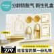 小雅象新生兒奶瓶禮盒防脹氣玻璃+PPSU奶瓶套裝0-6個(gè)月以上寶寶出生禮