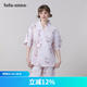 tutuanna三麗鷗印花短袖長(cháng)褲和服套裝和服睡裙 淡桃紅色 套裝 均碼