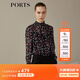 PORTS寶姿 新品女裝復古小立領(lǐng)長(cháng)袖襯衫LN9B010JPS019 黑色印花 XS (2)