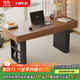 左客左家中古風(fēng)實(shí)木書(shū)桌椅臥室家用梳妝臺辦公桌創(chuàng  )意高低拱門(mén)電腦桌寫(xiě)字臺 單桌| 胡桃色高低拱門(mén)書(shū)桌140cm