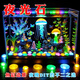 JCZS德國品牌夜光石魚(yú)缸造景發(fā)光石頭魚(yú)缸裝飾飾品水族箱彩色人造樹(shù)脂 50/袋(混色)
