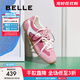 百麗（Belle）青撞色德訓鞋女2025秋新商場(chǎng)同款時(shí)尚薄底休閑鞋E2N1DCM5 粉色 38 (240mm)