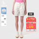 哈吉斯（HAZZYS）女裝 夏季女士【PHIZ系列】時(shí)尚簡(jiǎn)約A型牛仔短褲女 白色WT 44 (165/76A 44)