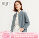 FINITY春裝含羊毛休閑氣質(zhì)短外套女減齡小眾百搭大衣女 花木蘭 2XL