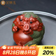 金鑲玉紫砂茶寵擺件可養(yǎng)金蟾茶寵功夫茶具配件茶玩純蟾蜍招財擺件 握寶紫砂金蟾
