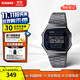 卡西歐（CASIO）手表旗艦店 黑客帝國防水學(xué)生男石英電子F-91W小黑表 情人節禮物 A168WGG-1BDF