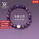 LOUIS WATER天然紫水晶手鏈女貔貅本命年手串鑲嵌18K金手飾品送女友禮物 夢(mèng)幻紫水晶+貔貅【贈國檢證書(shū)】 17cm