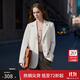 范思藍恩米杏色西裝外套女春季2025新款小個(gè)子超好看炸街西服1075 杏色 M